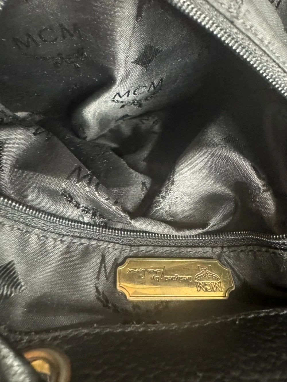 💖 #291 MCM Black Leather Studded Backpack